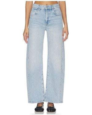 PAIGE Arellia Skimmer Barrel Jeans - Blue