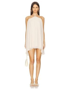 MORE TO COME Jasmina Halter Mini Dress - White