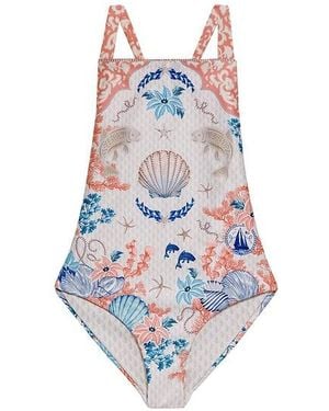 Agua Bendita Amina Sereia One Piece Swimsuit - White