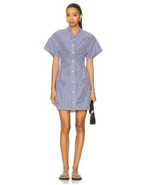Rag & Bone Gretchen Stripe Poplin Dress - Blue