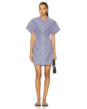 Rag & Bone Gretchen Stripe Poplin Dress - Blue