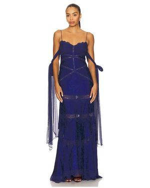 For Love & Lemons Abendkleid Rita - Blau