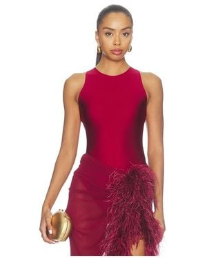 Bronx and Banco Gaia Mesh Sleeveless Bodysuit En Color Rojo Talla (También En M, S)