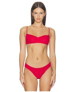 Cou Cou Intimates The Balconette Bra - Red