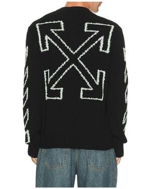 Off-White c/o Virgil Abloh Jersey Fuzzy Knit En Color Negro Talla (También En S, M)