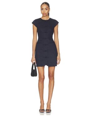 ALIGNE Jennie Linen Mix Dress - Blue