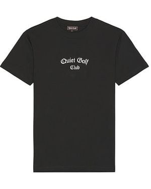 Quiet Golf Valley Tee - Black