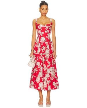 Cara Cara Santiago Midi Dress - Red