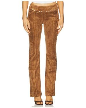 Amanda Uprichard Hose, Veloursleder Regency - Mehrfarbig