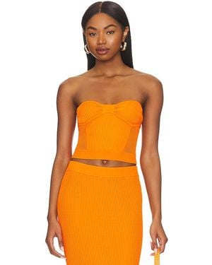Central Park West Trägerloses Top Sage - Orange