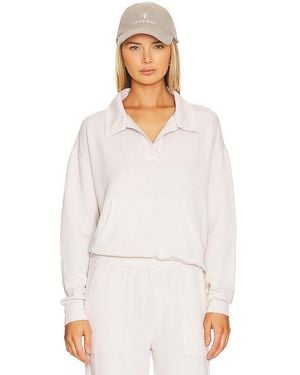 Monrow Poloshirt Aus Fleece - Weiß