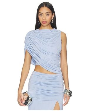Amanda Uprichard Leo Top - Blue