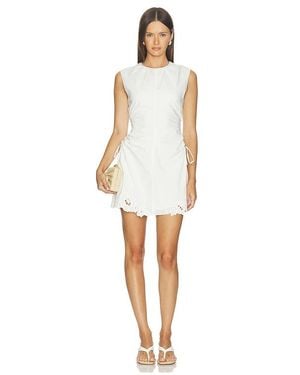 SIR. Klara Ruched Mini Dress - White