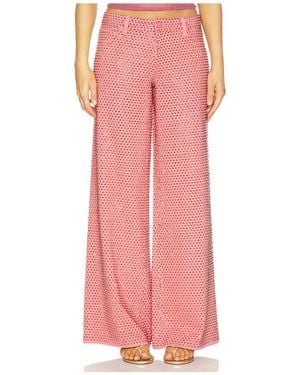 Alice + Olivia Amazing Baggy Jean En Color Rojo Talla (También En 25, 26, 27, 28, 29, 30, 31) - Rosa
