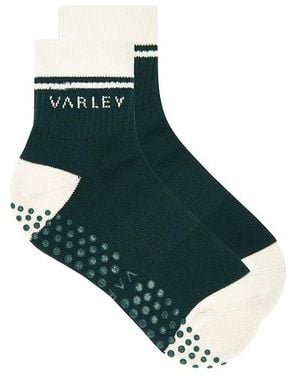Varley Grayson Half Crew Grip Sock - Blue