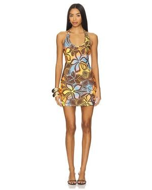 Kulani Kinis Halter Mini Dress - Multicolour