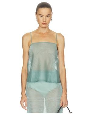RENGGLI Organza Cami Top - Blue