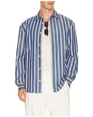 KROST Jordan Striped Shirt - Blue