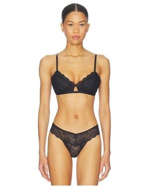 Eberjey Lara Triangle Bralette - Black