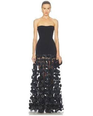 Bronx and Banco Vestido Largo Gown En Color Negro Talla (También En M, S, Xl, Xs) - Blanco