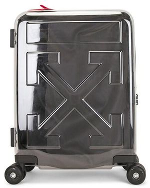 Off-White c/o Virgil Abloh Quote Arrow Trolley Luggage + Stickers - Black