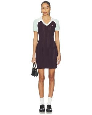 CASABLANCA Sporty Rib Dress - Blue