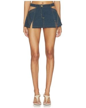 Thistle & Spire Renegade Mini Skirt - Blue