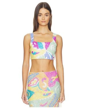 Oceanus Azure Coord Top - White