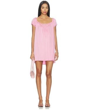 Frankie's Bikinis Kleid Bo Silk Mini - Pink