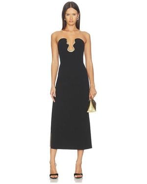 Bardot Paltrow Strapless Midi Dress - Black