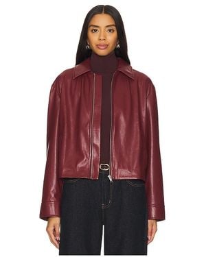 House of Harlow 1960 X Revolve Rapha Faux Leather Jacket - Red