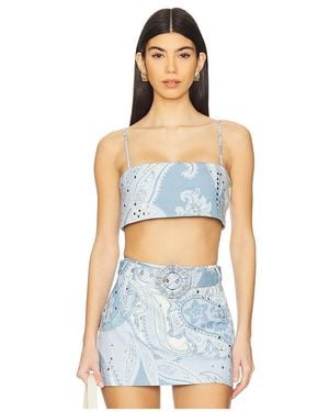 Hemant & Nandita Bustier Top - White