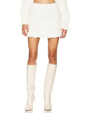 Show Me Your Mumu Ridley Ruffle Skirt - White
