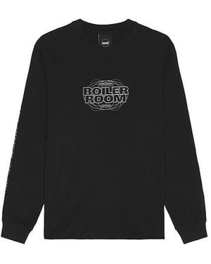BOILER ROOM World Tour Long Sleeve Tee - Black