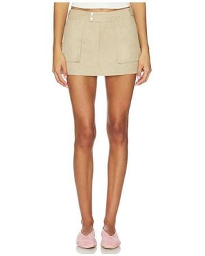 For Love & Lemons Sandra Cargo Skirt - White