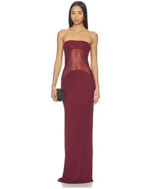Nbd Vestido The Sadira En Color Burgundy Talla (También En Xxs, S, M, Xl) - Rojo