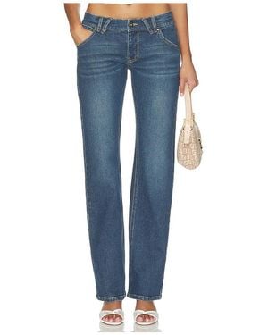 Frankie's Bikinis X Devon Lee Carlson Sassy Denim Jean - Blue