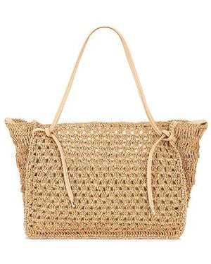 Dolce Vita Ravello Raffia Tote Bag - White