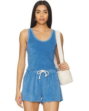 PERFECTWHITETEE Loop Terry Tank Top - Blue