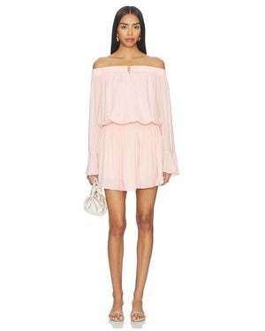 beckett mini dress in dusty pink Women's Flirt Filled Long Sleeve Floral Mini Dress in Dusty Pink