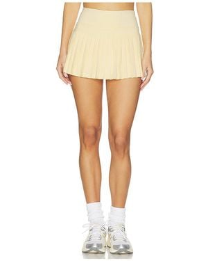 Gold Hinge Falda De Tenis Plisada Pleated Tennis Skirt En Color Amarillo Talla (También En Xl) - Blanco