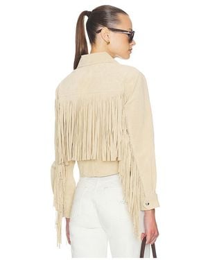 Blank NYC Fringe Jacket - Natural