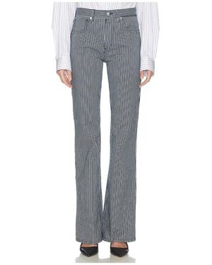 Nili Lotan Celia Striped Jean - Grey