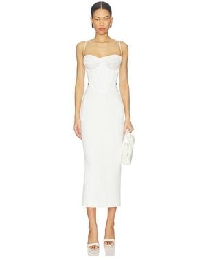 Bardot Martini Midi Dress - White