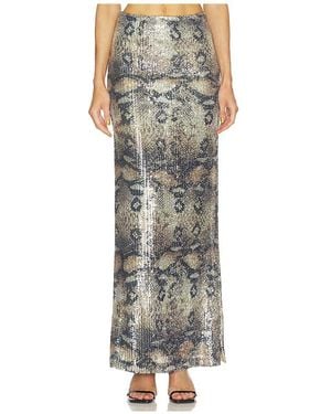 Le Superbe Maxi Slip Skirt - Grey