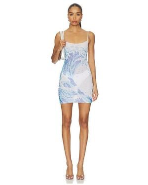 Leslie Amon Surf Sequin Mini Dress - Blue