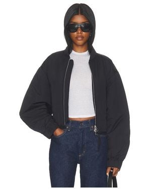 Agolde Leni Bomber Jacket - Blue