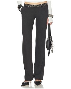 Jaded London Tailored Trouser With Waistband Detail - Black
