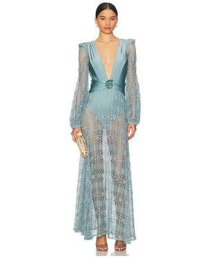 PATBO Seashell Lycra Beach Dress - Blue