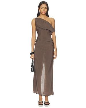 Lioness Sweetheart Maxi Dress - Brown